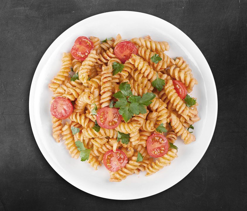 Penne with tomatoes